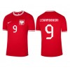 Polen Robert Lewandowski #9 Bortatröja VM 2022 Korta ärmar